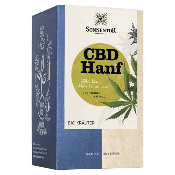 Sonnentor Bio Hanf CBD Tee, Doppelkammerbeutel