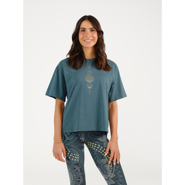 Spirit of Om Shirt Priya Vega - lagunengrün