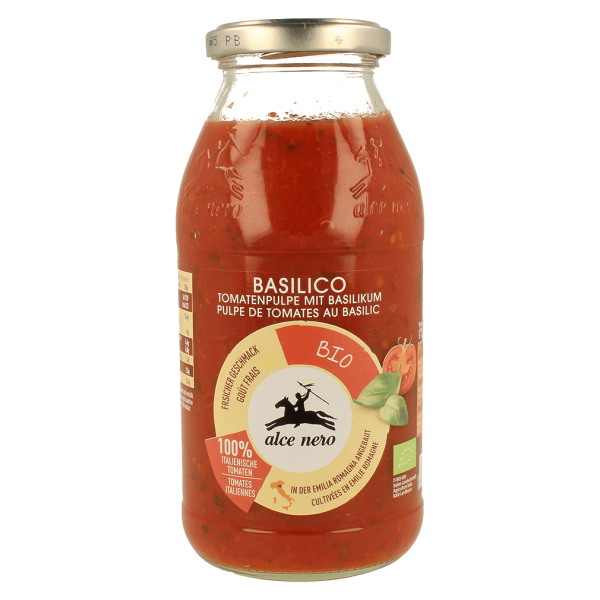 Alce Nero Bio Tomatenpulpe mit Basilikum