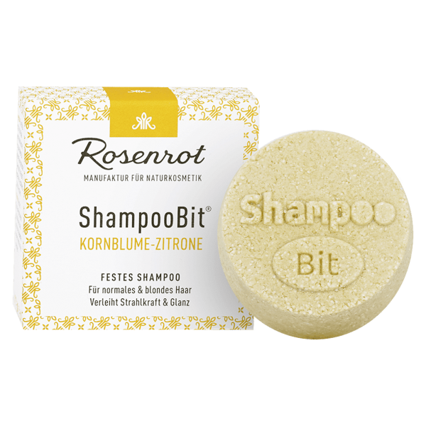 Rosenrot Festes Shampoo Kornblume-Zitrone MHD 30.04.2024