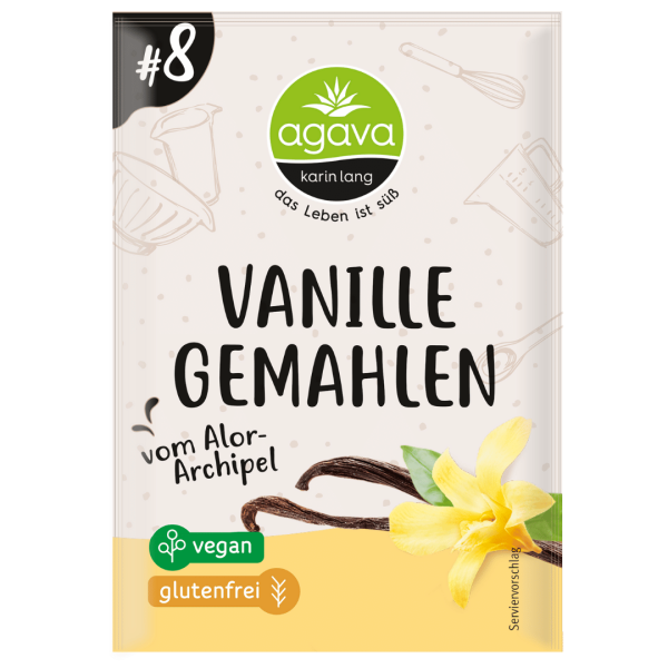 agava Bio Vanille, gemahlen