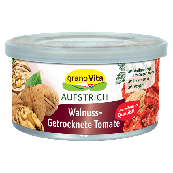 granoVita Aufstrich Walnuss-Getrocknete Tomate