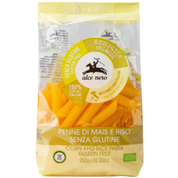 Alce Nero Bio Penne aus Mais und Reis, 250g