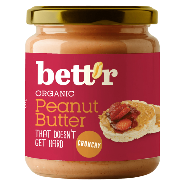 Bettr Bio Erdnussmus Crunchy mit Salz