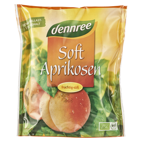 dennree Bio Soft-Aprikosen, süß &amp; entsteint