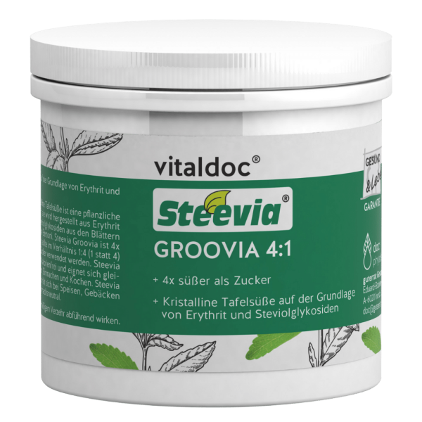 Gesund &amp; Leben Steevia Groovia 4:1 wie Zucker