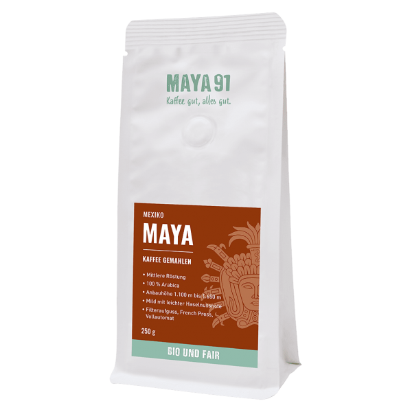 Maya Kaffee Bio Kaffee, gemahlen, 250g
