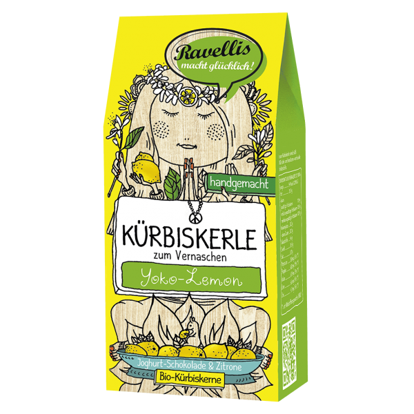 Ravellis Bio Kürbiskerle Joghurt-Schokolade &amp; Zitrone