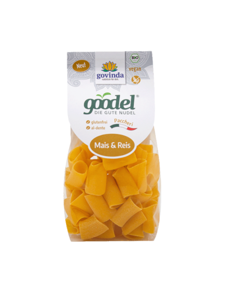 Govinda Bio Goodel Paccheri Mais, Reis, 250g