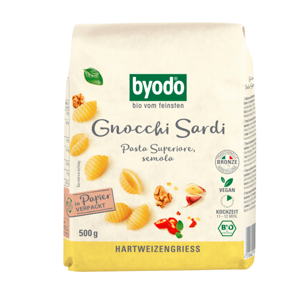 byodo Bio Gnocchi Sardi semola 500g