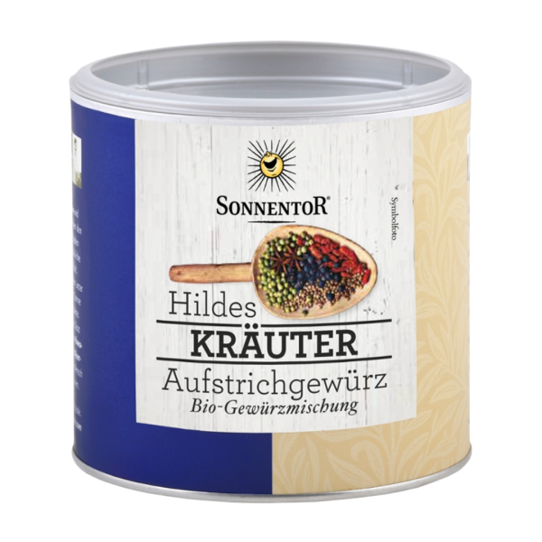 Sonnentor Bio Hildes Kräuteraufstrich Gewürz 170 g, Gastrodose klein