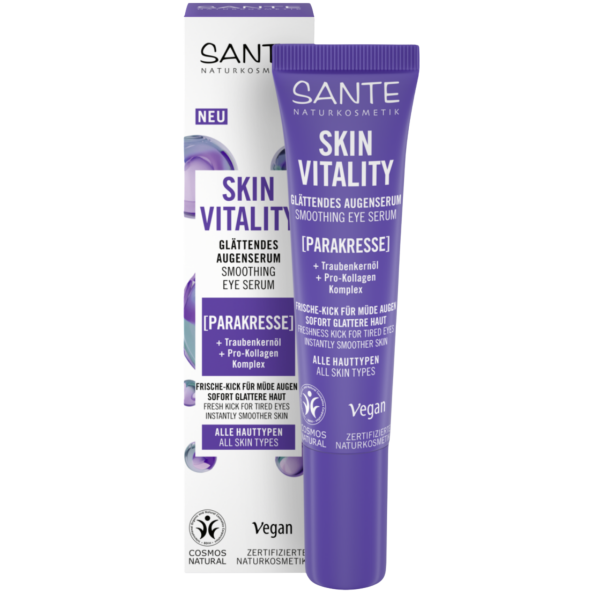 Sante Naturkosmetik Augenserum Skin Vitality Parakresse, 15 ml