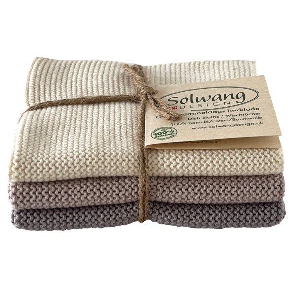Solwang Design Bio Wischtücher, Grautöne