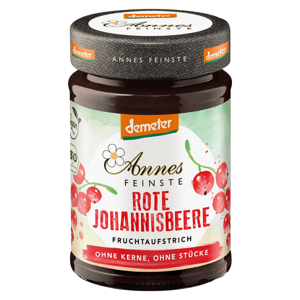 Annes Feinste Bio Rote Johannisbeeren Fruchtaufstrich