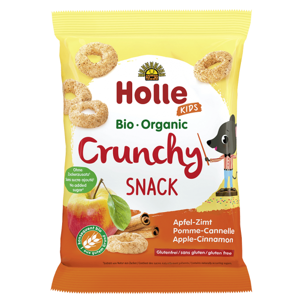 Holle Bio Crunchy Snack Apfel Zimt