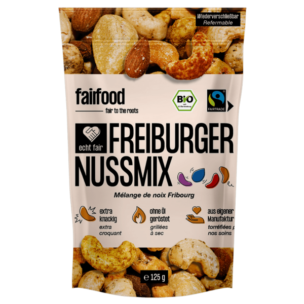 fairfood Bio Fairer Nussmix geröstet &amp; bunt gewürzt 125g