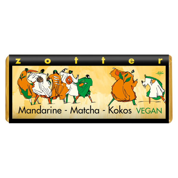 Zotter Bio Mandarine, Matcha und Kokos