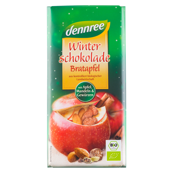 dennree Bio Winterschokolade Bratapfel