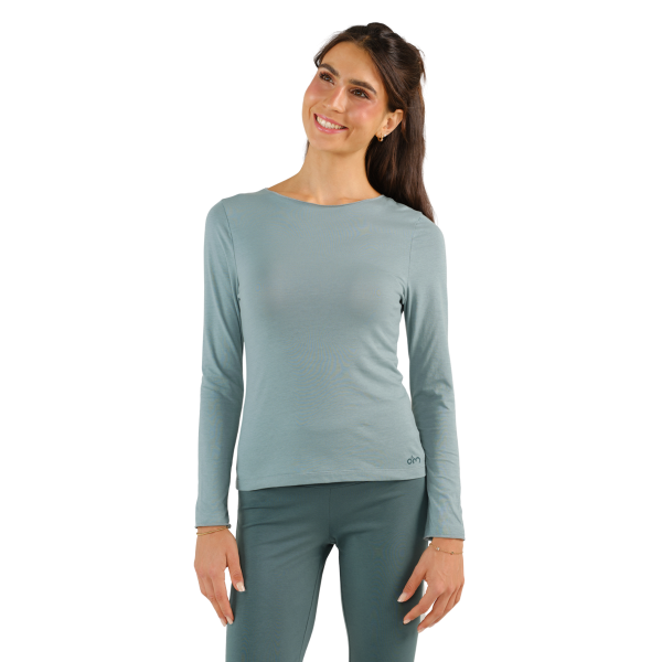 Spirit of Om Spirit of OM Longsleeve Atma Salbeigrün