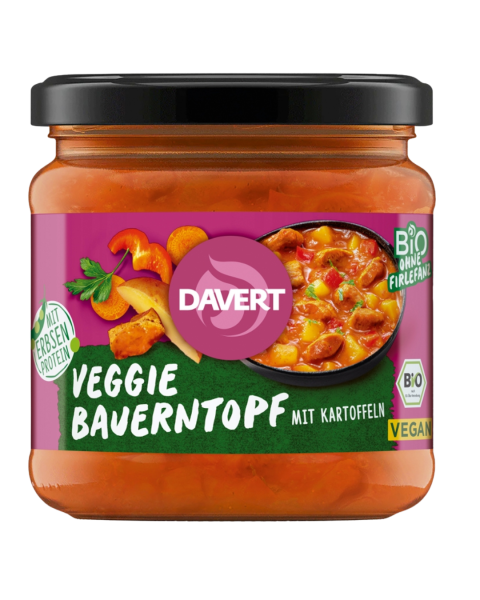 Davert Bio Veggie Bauerntopf mit Kartoffeln 340g