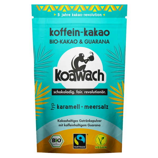 koawach Bio Trinkschokolade Karamell + Meersalz