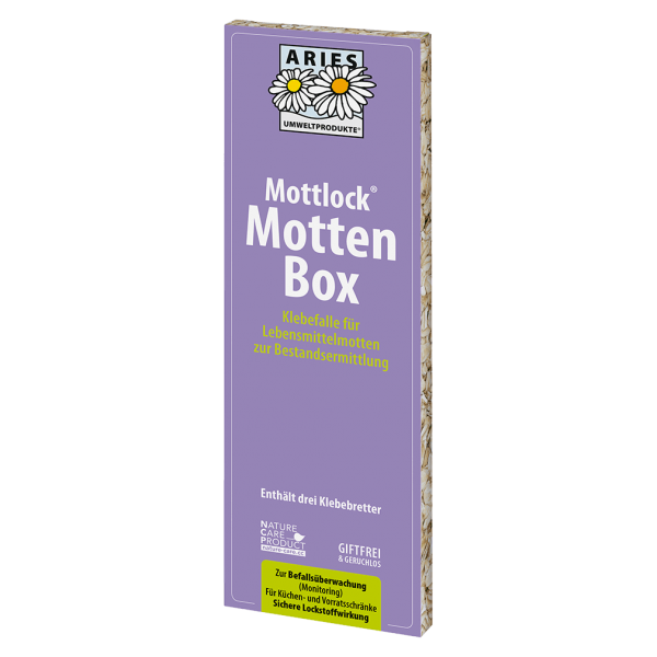 Aries Mottlock Mottenbox, Lebensmittelmotten
