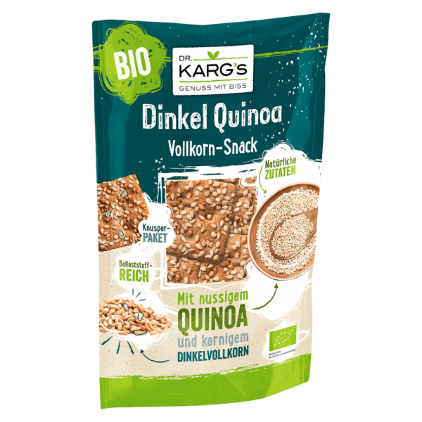 DR. KARG&#039;S Bio Knäckebrot Snack Dinkel Quinoa