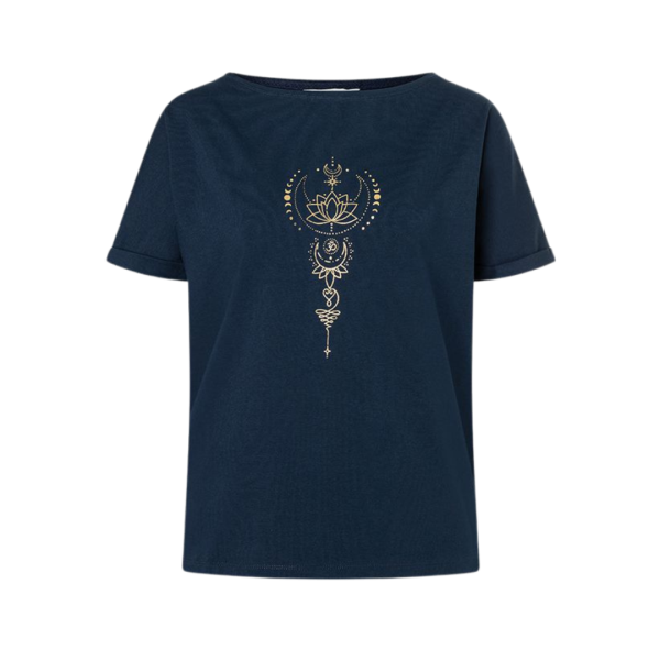 Spirit of Om Shirt Eka Padma - tiefblau
