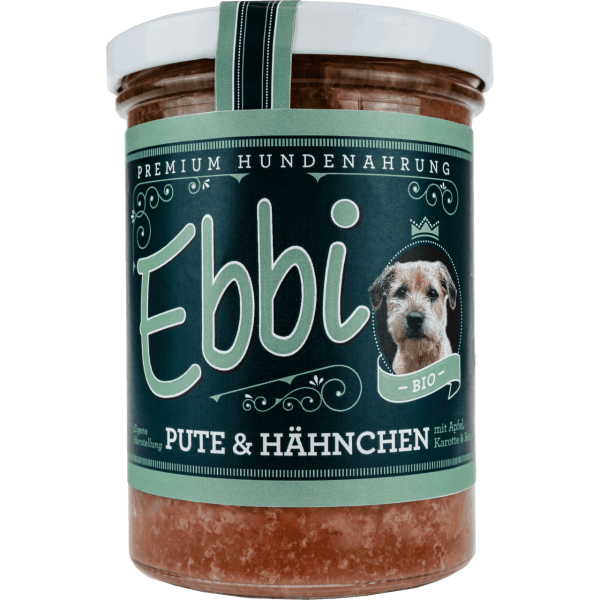 Wuff &amp; Mau Bio Hundefutter Ebbi Pute &amp; Hähnchen