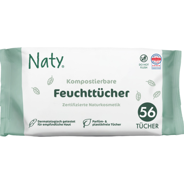 Naty  Öko Feuchttücher sensitiv (parfümfrei)