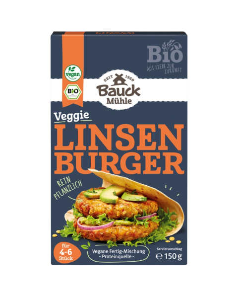 Bauckhof  Bio Linsen Burger Fertigmischung
