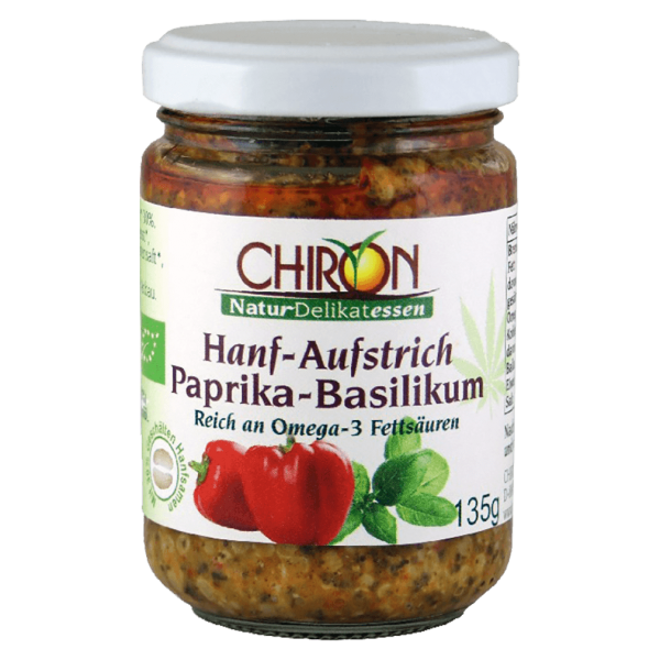 Chiron Bio Hanf-Aufstrich Paprika-Basilikum