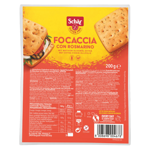 Schär Focaccia Rosmarin