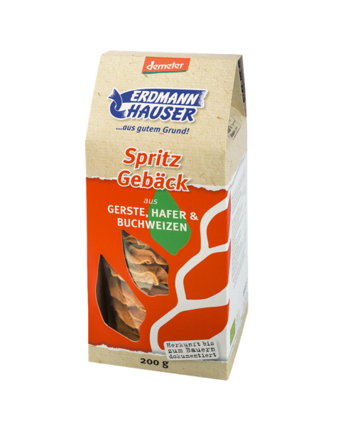 ErdmannHauser Bio Spritzgebäck aus Gerste, Hafer &amp; Buchweizen