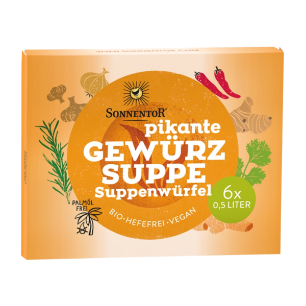 Sonnentor Bio Gewürz Suppenwürfel pikant, 60 g