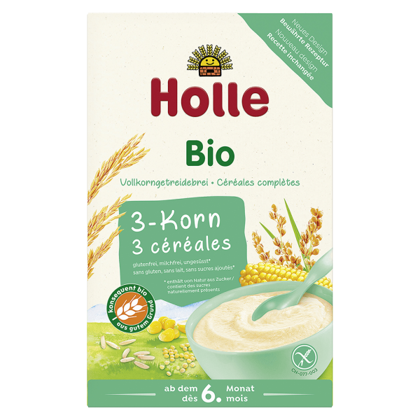 Holle Bio-Babybrei 3-Korn, 250g