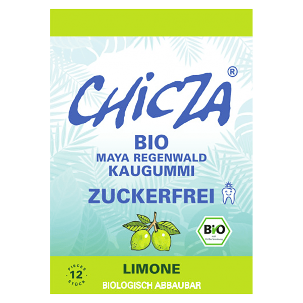 Chicza Bio Chicza Kaugummi Limone, zuckerfrei