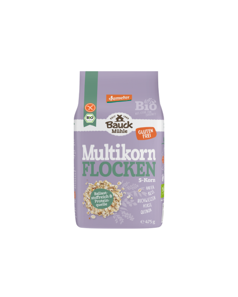 Bauckhof  Bio 5-Korn Flocken glutenfrei, 475g