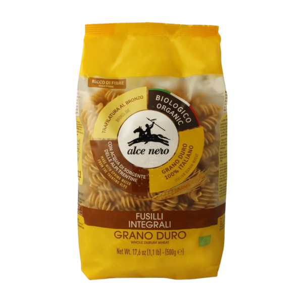 Alce Nero Bio Vollkorn-Hartweizen Fusilli