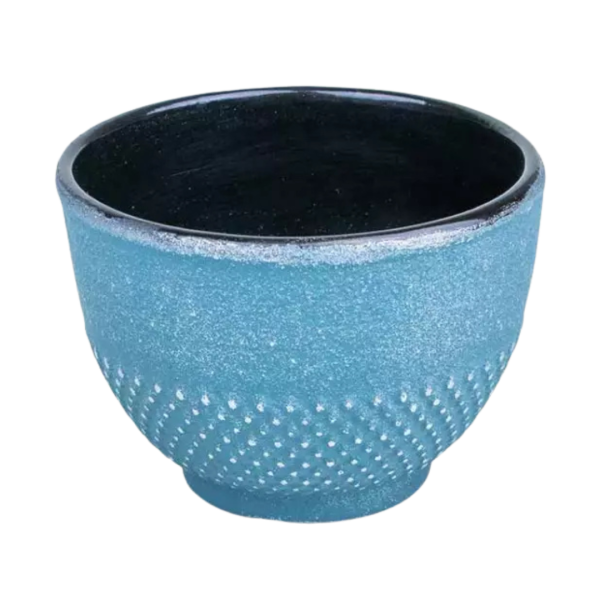 AROMANDISE Becher - 0,15 L - Himmelblau und Silber