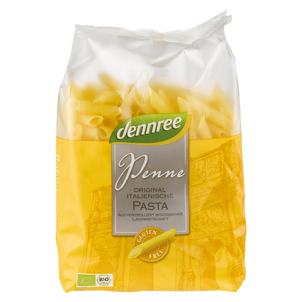 dennree Bio Penne aus Mais- und Reismehl, glutenfrei