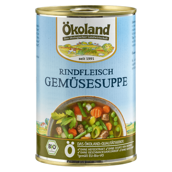 Ökoland Bio Rindfleisch Gemüsesuppe