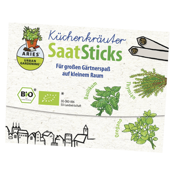 Bio Saatsticks Küchenkräuter