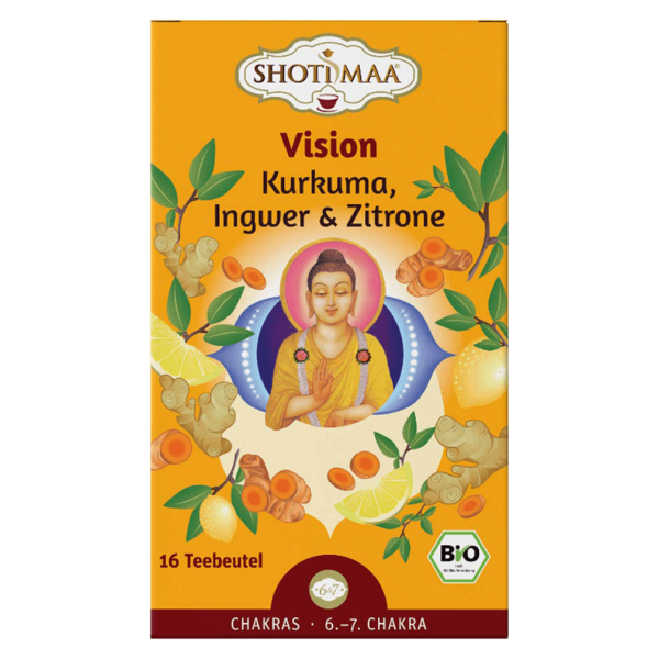 Shotimaa Bio Vision Kurkuma, Ingwer &amp; Zitrone Tee