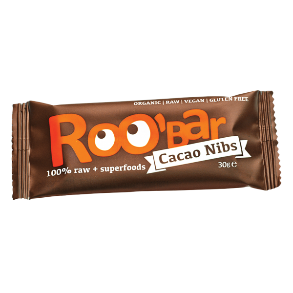 Roobar Bio Kakaonibs-Mandeln Riegel