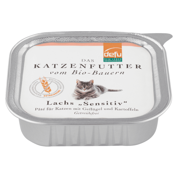 defu Bio Katzenfutter Paté Lachs