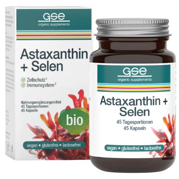 GSE Astaxanthin + Selen Kapseln