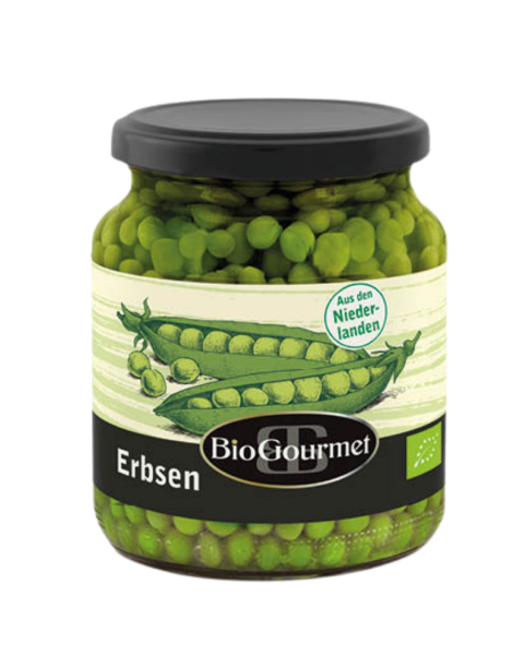 BioGourmet Bio Erbsen gekocht, 350g