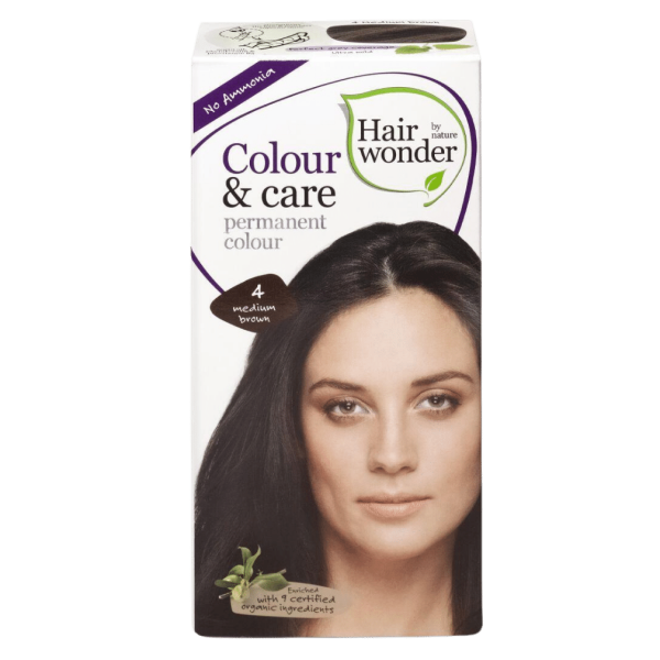 Hairwonder Farbe &amp; Pflege Mittelbraun 4