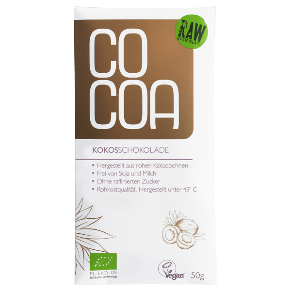 Cocoa Bio Rohschokolade Kokos